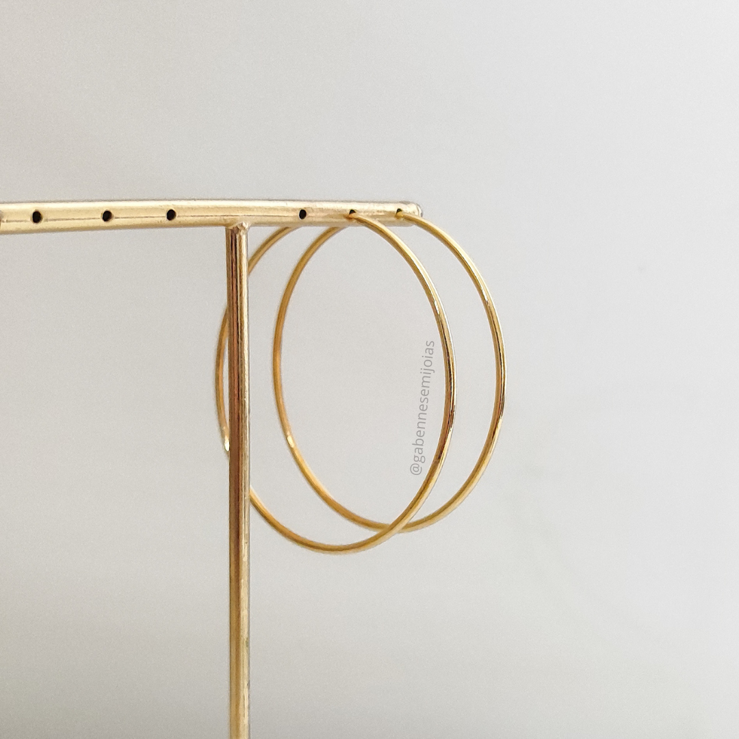 Argola Fio Fino Descrição: 57mm